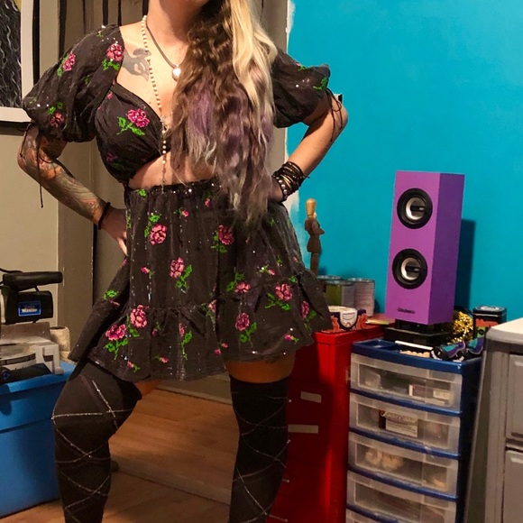 For Love and Lemons Every Rose Sequin Mini Dress - Picture 6 of 6